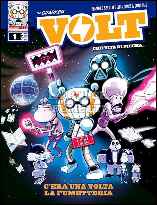 VOLT - CHE VITA DI MECHA... #     1: C'ERA UNA VOLTA LA FUMETTERIA - VARIANT LUCCA 2016